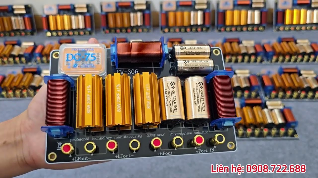 Mạch Phân Tần Khủng Bass 30-50 Ghép Loa Array, Loa Full Đôi Công Suất Lớn Cực Hay