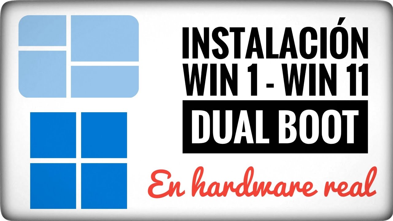 Instalación Windows 1.0 y Windows 11 en DUAL BOOT. Dos sistemas separados 34 años unidos en un PC
