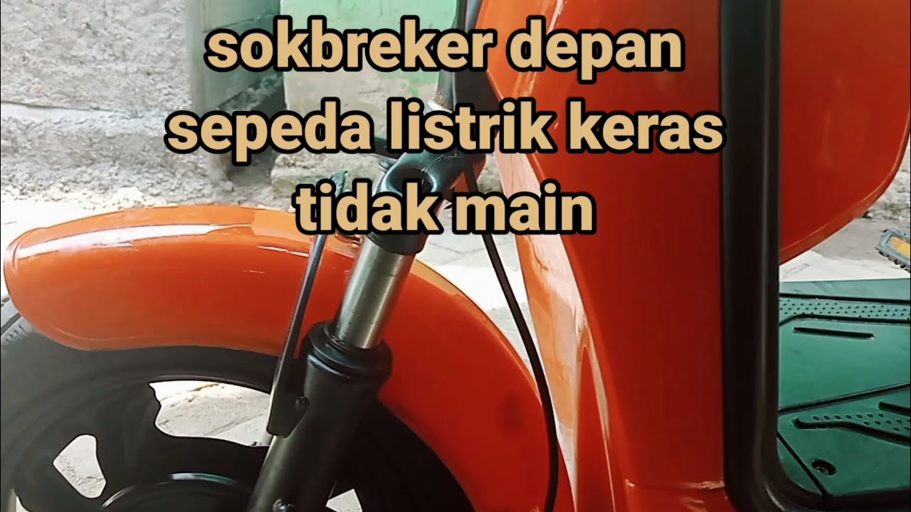 servis sokbreker depan sepeda listrik