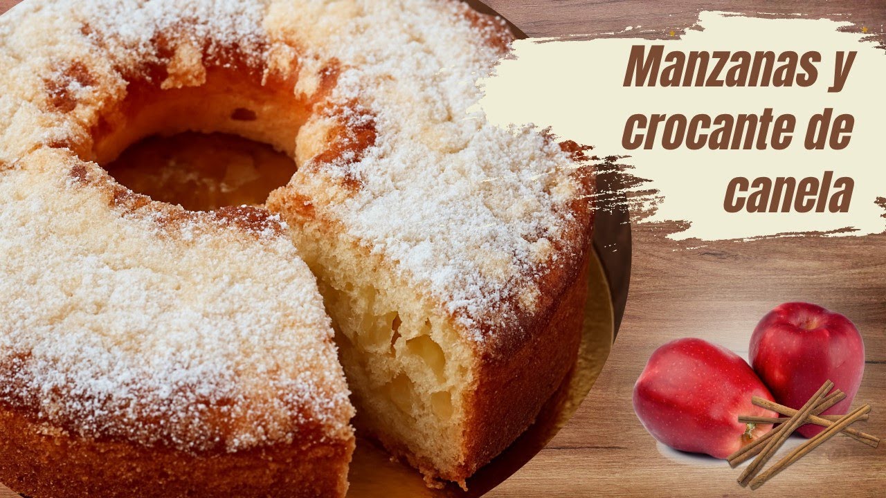 Torta de manzana y canela con crumble crocante 🍎✨ ¡Tan rica que desaparece!