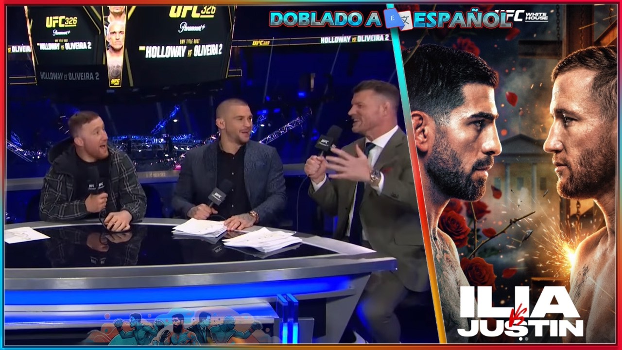 Justin Gaethje REACCIONA EN VIVO a la confirmación de que estará en la CARTELERA PRINCIPAL en UFC WH