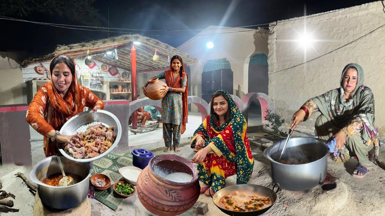 Ancient Village Life Pakistan | Village Women Evening Routine | Village Traditional Food