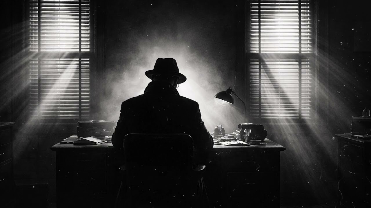 POV: You're a 1950s Noir Investigator on a Rainy Night ☔🕵️‍♂️ Relaxing Dark Jazz for Study & Focus