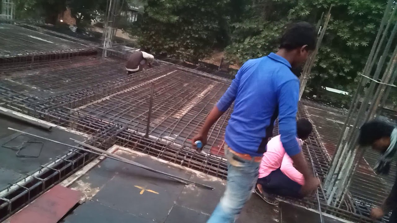 slab steel placement