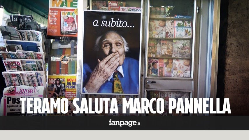 A Teramo applausi e lacrime per Pannella: 