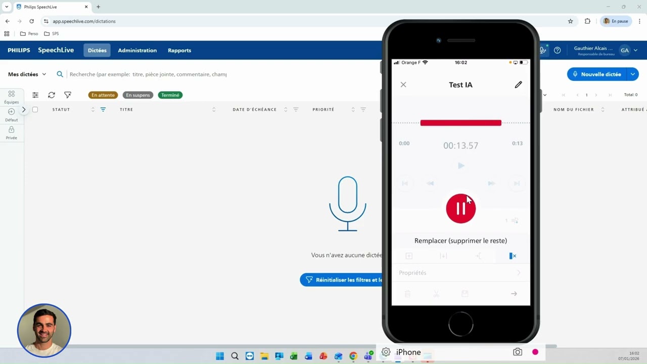 Tuto: L'IA via l'application SpeechLive sur Smartphone - Affiner intelligemment