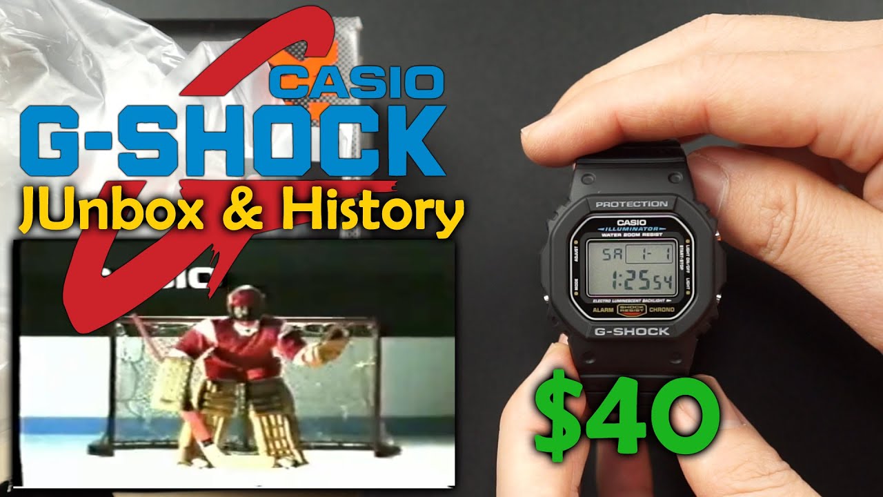 Casio GShock DW5600 Unboxing & History (includes 1983 TV commercial)