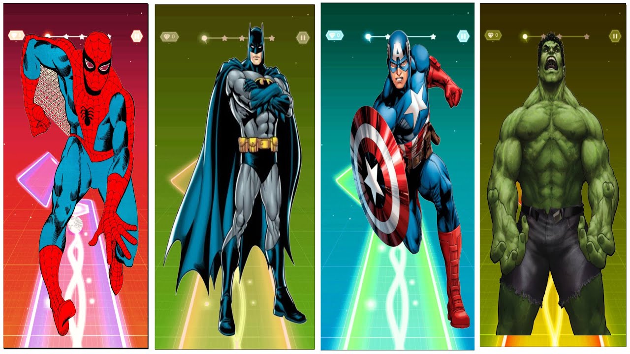 “Spider-Man, Hulk & Friends Play Tiles Hop (Crazy Combo Edition)”
