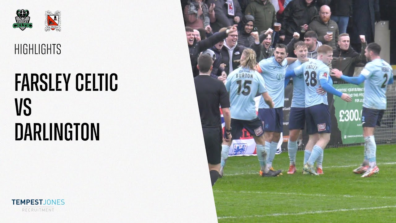 Farsley Celtic 1-2 Darlington - National League North - 2023/24