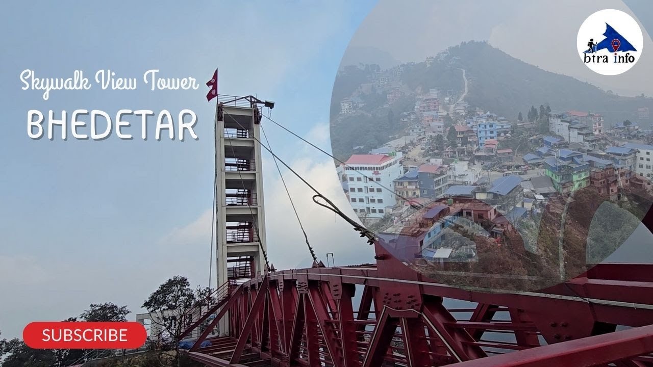 Skywalk View Tower, Bhedetar Nepal #skywalk #bhedetar