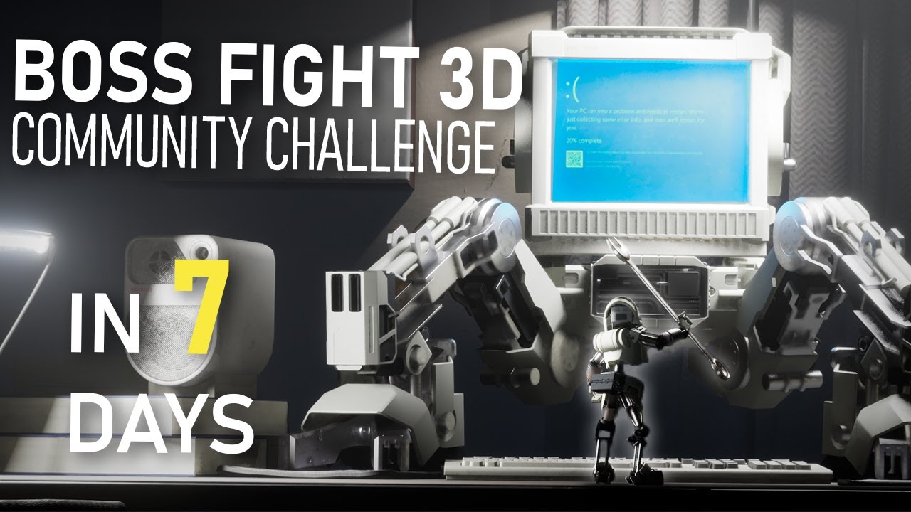 Render Challenge in One Week | BOSS FIGHT 3D COMMUNITY CHALLENGE