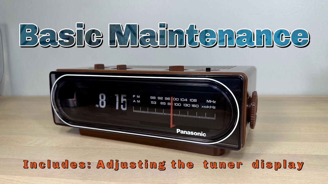 Maintenance of the Panasonic RC-6015 Back to the Future flip clock