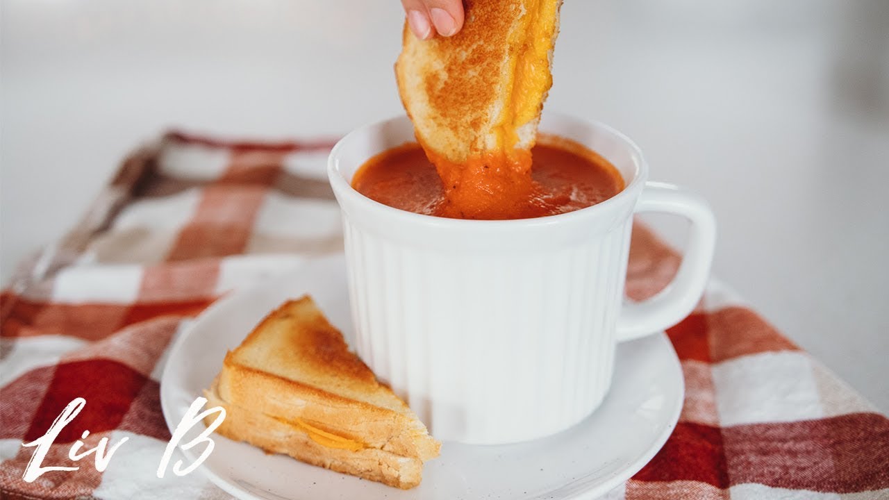 Easiest Ever Homemade Tomato Soup + Grilled Cheese (vegan) | The Deli Series