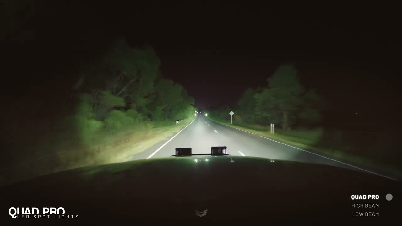 STEDI Quad Pro LED Spot Lights | Driving Footage