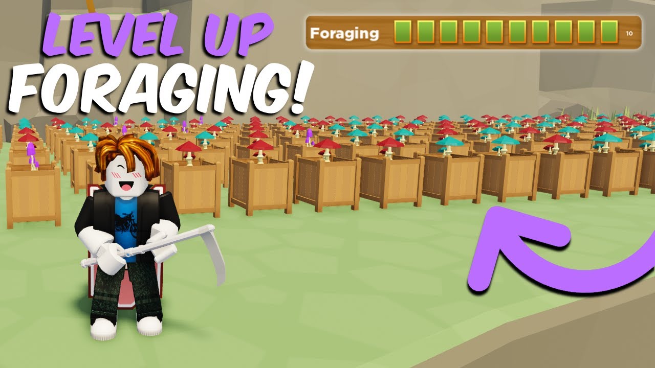 How To Level Up Foraging *FAST* Farmstead (Roblox)