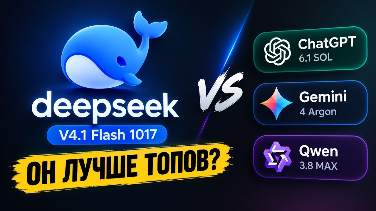 DeepSeek V4.1 Flash 1017 против ТОПовых ИИ! Неужели он лучше?