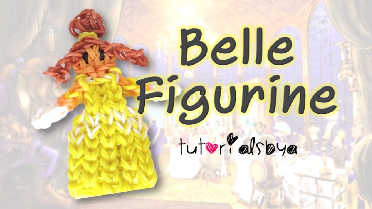 {Disney Princess Series} Belle Rainbow Loom Action Figure/Figurine Tutorial