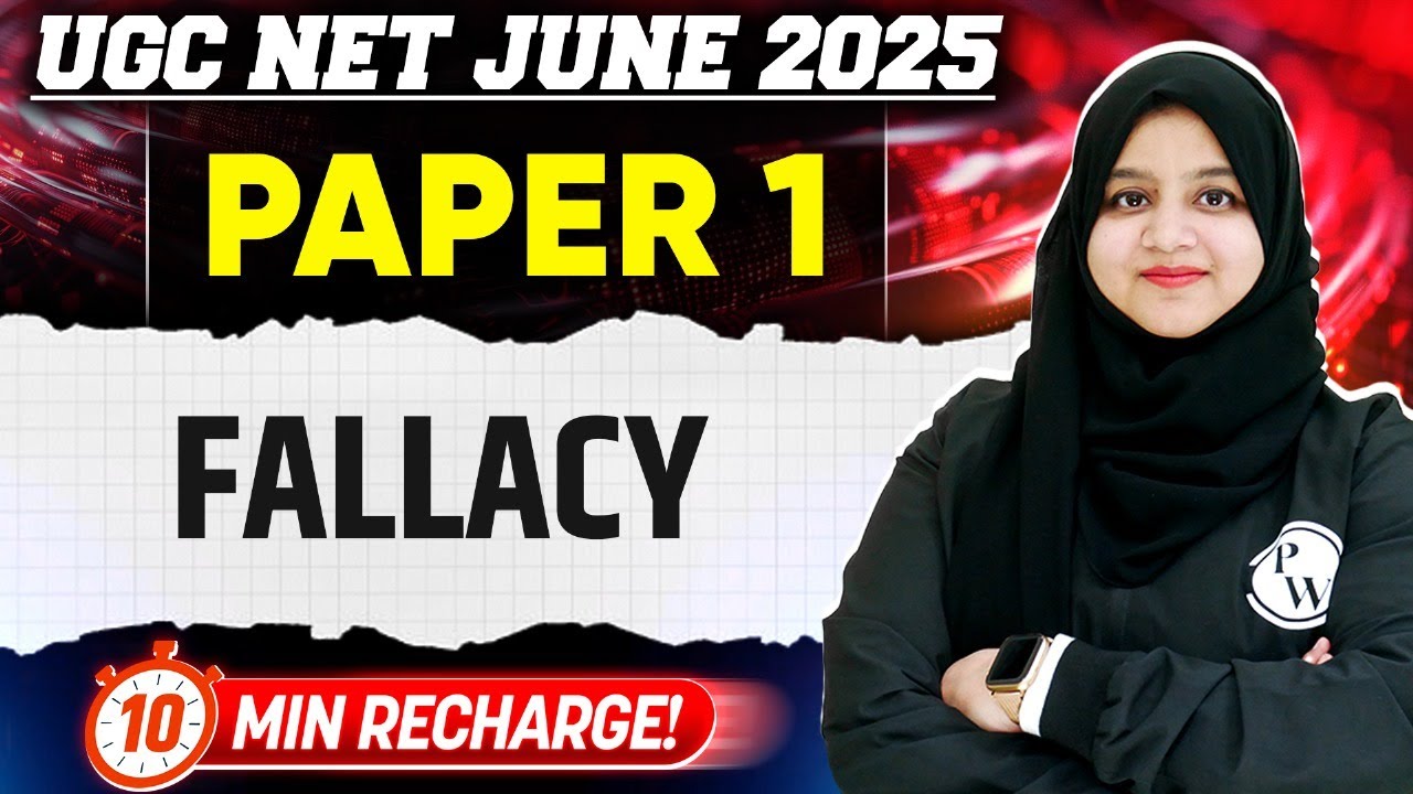 Complete lecture on Fallacy | UGC NET Paper 1 2025 | Gulshan Ma'am
