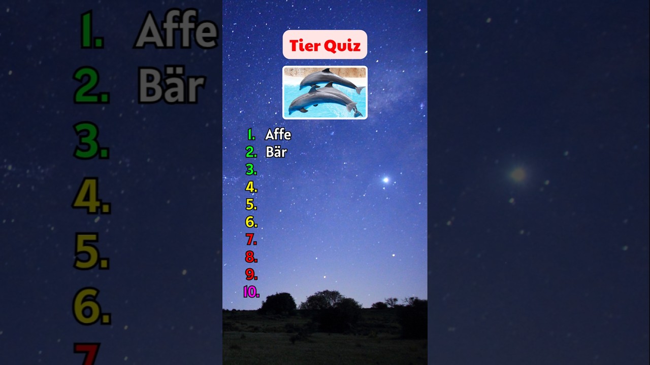 Errate das Tier nur an seinem Bild #shorts #quiz