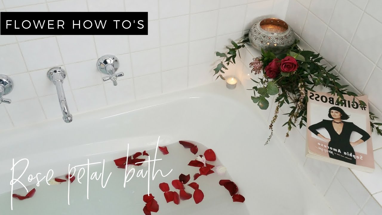 DIY Rose Petal Bath