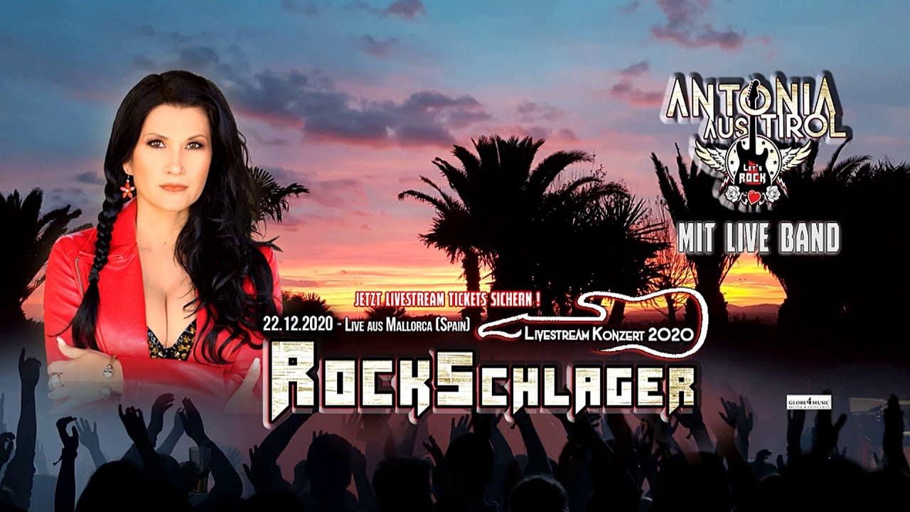 Rockschlager-Livestream Concert-Cut-1000 Tr&auml;ume weit-Tornero - Antonia aus Tirol & Band