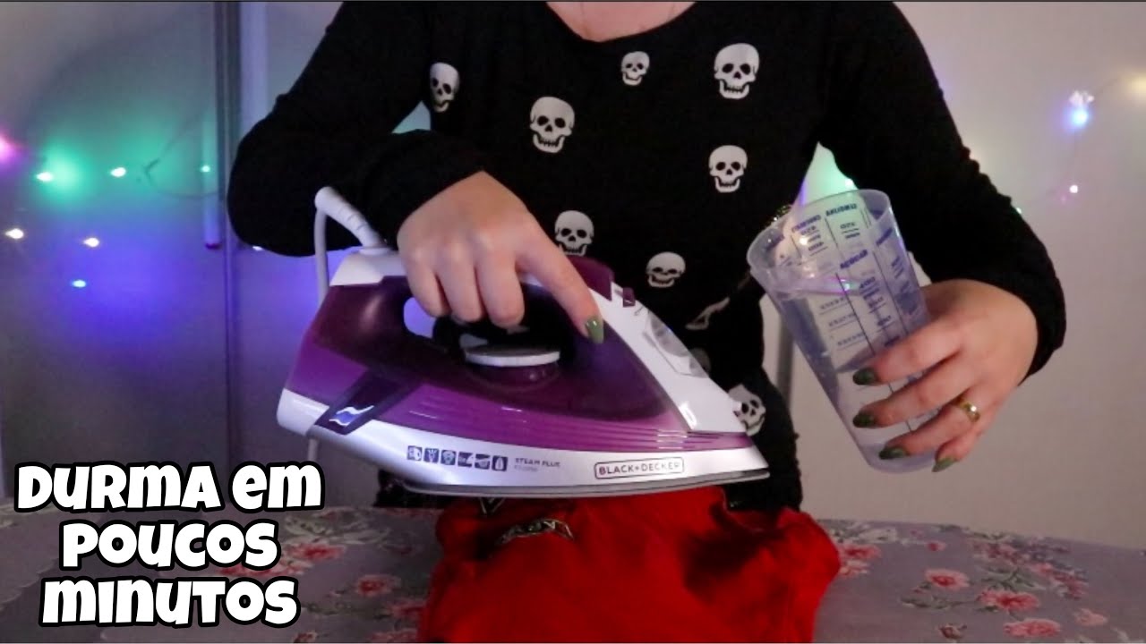 ASMR - PASSANDO ROUPA COM FERRO A VAPOR [MOVIMENTOS LENTOS] 😴