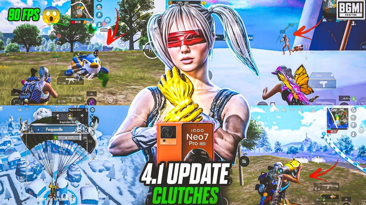  “BGMI 4.1 UPDATE 😱 UNBELIEVABLE CLUTCHES | iQOO NEO 7 PRO BEAST MODE”