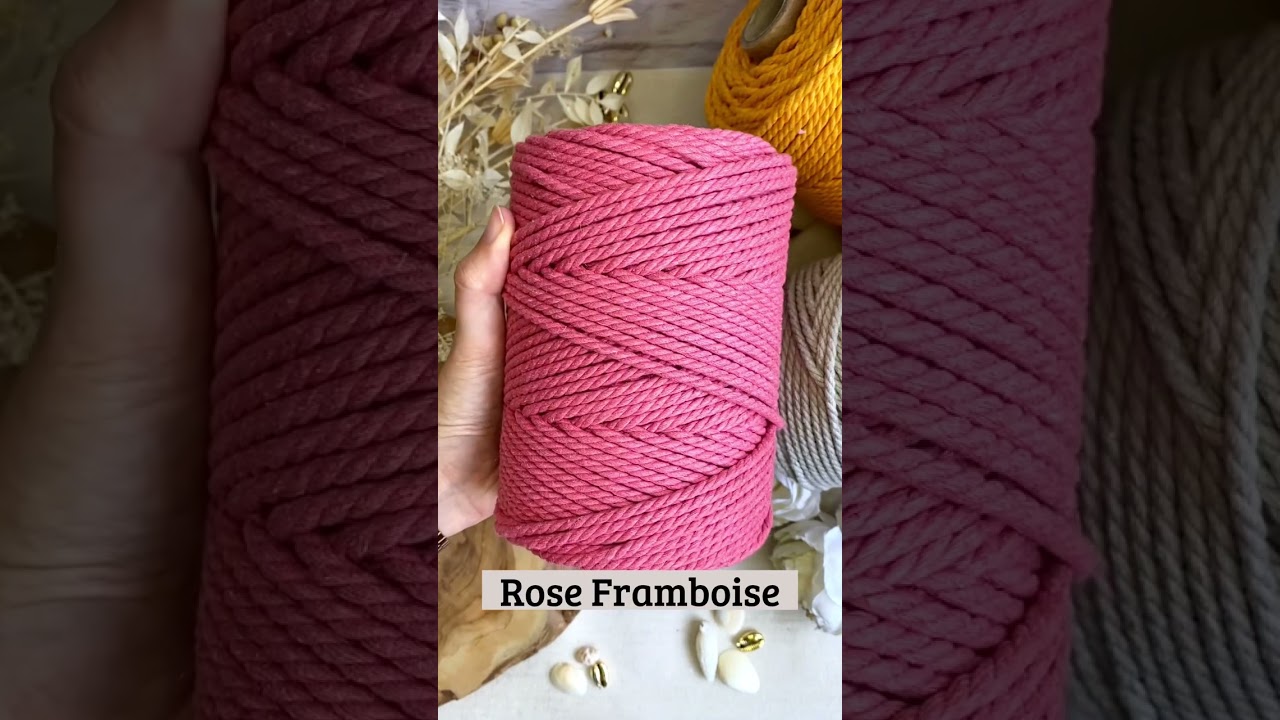 Cordes pour macram&eacute; - Le coton torsad&eacute;