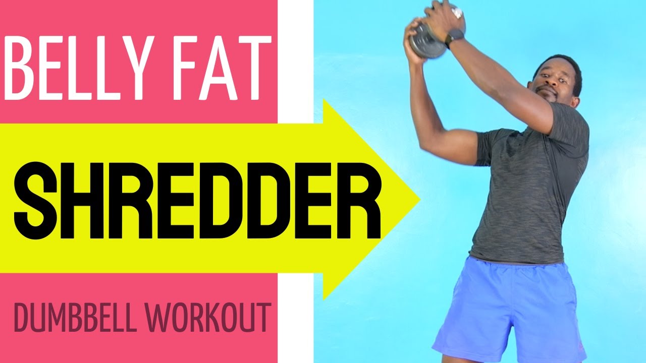 QUICK 30 Minute Dumbbell Workout to Shred Belly Fat at Home