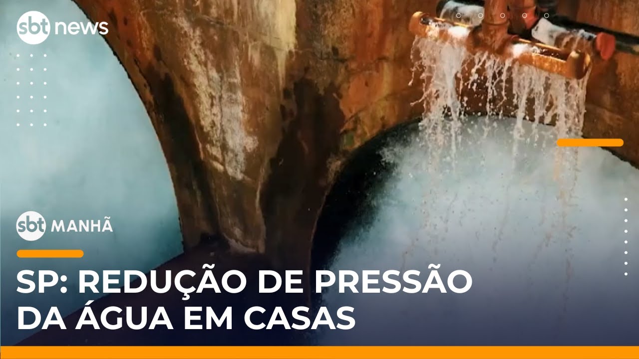 Com baixo nível nos reservatórios, Sabesp reduz pressão da água na Grande SP | #SBTManhã