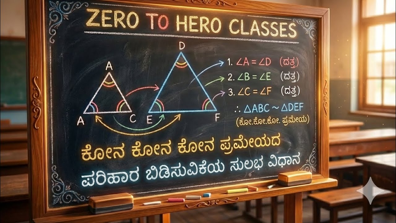 ಕೋನ ಕೋನ ಕೋನ ನಿರ್ಧಾರಕ ಪ್ರಮೇಯ ಬಿಡಿಸುವಿಕೆ ಸುಲಭ ವಿಧಾನ..SSLC MATHS IMP THEOREM #education#sslcpublicexam 