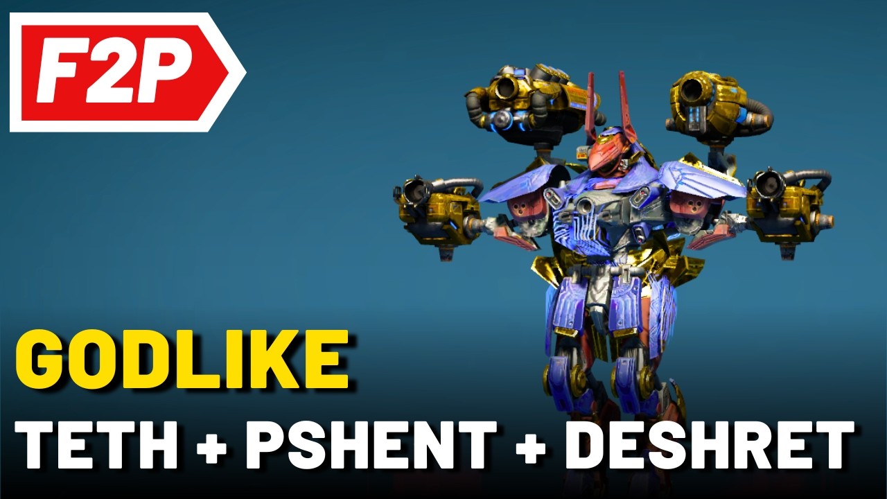 Teth Pshent Deshret Hedjet - War Robots Free to Play Gameplay (No Commentary) WR F2P