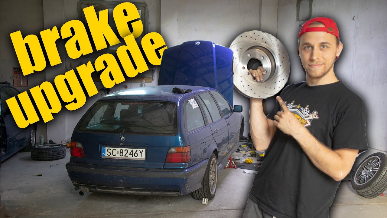 BMW e36 touring 316i BRAKE UPGRADE - 330i e46 BRAKE SWAP