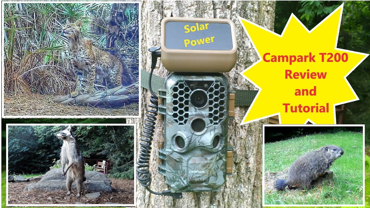 CamPark T200 Solar 4K WiFi Trail Camera Review and Tutorial