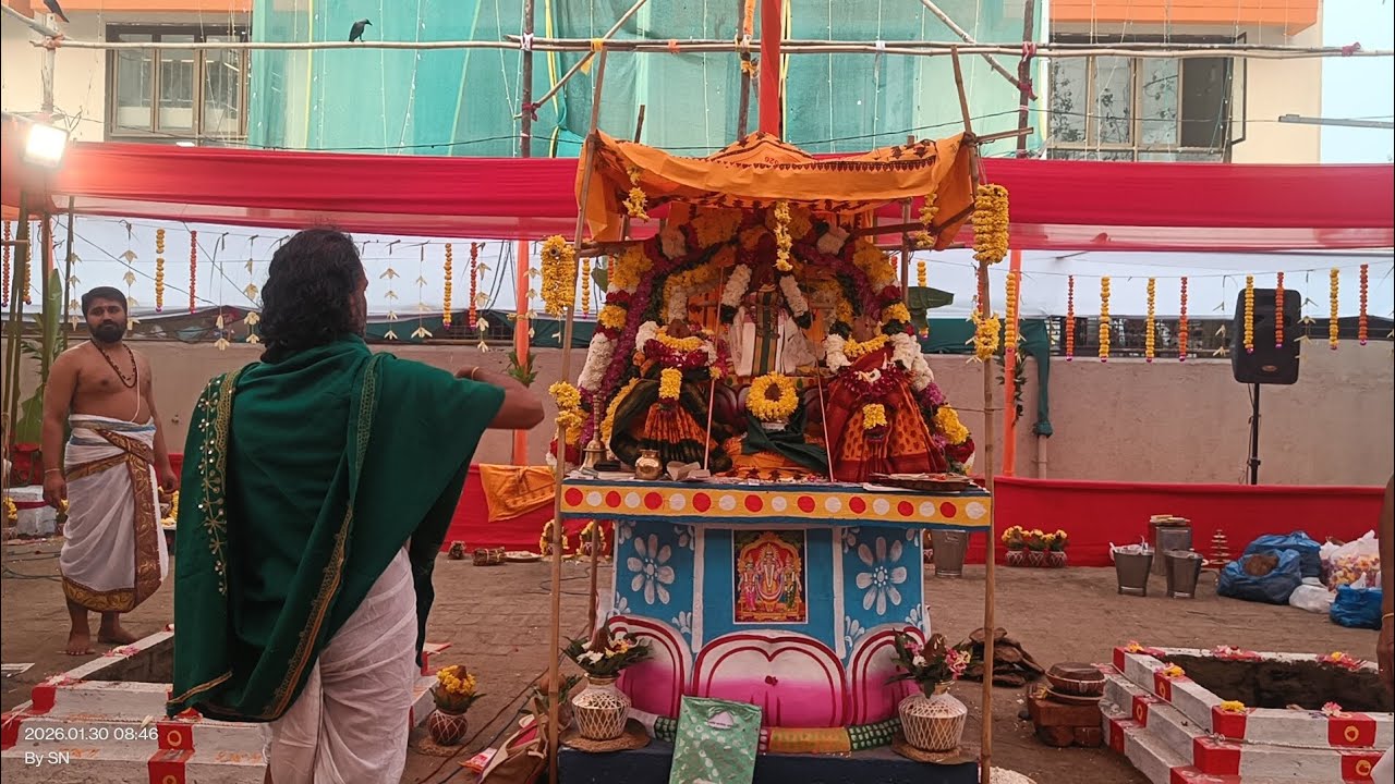 30th January 2nd Kaala Pooja, Moola Mantra Japa Homam, Kala Homam,Kalasam sthapana- Morning