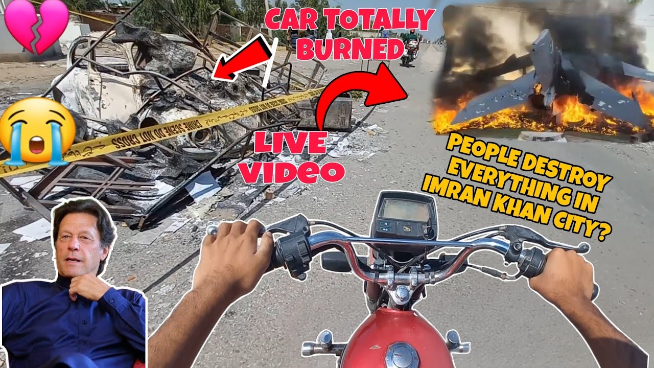 People Destroy The City of IMRAN KHAN   | LIVE VIDEOS | STREETS OF MIANWALI