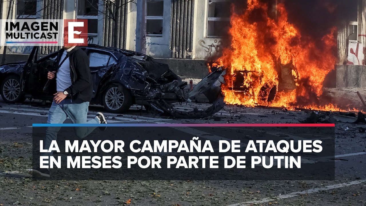 Oleada de bombardeos rusos sobre Ucrania en respuesta a explosión en puente de Crimea