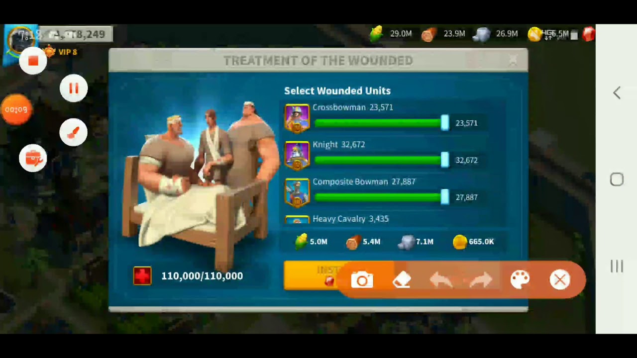 DOUBLE FILLING HOSPITAL RISE OF KINGDOMS