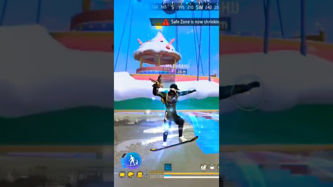 Free Fire Entering Dreamspace Ship l Free Fire Skateboard trick l 