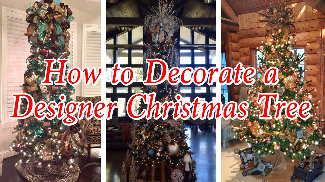 HOW TO DECORATE A DESIGNER CHRISTMAS TREE | Great for modern farmhouse, industrial, rustic homes