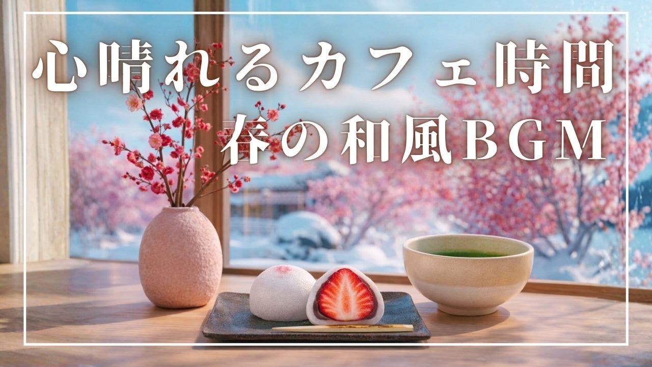 【作業用BGM】🌸心晴れる春のカフェ時間🎶｜春の和風BGM｜Relaxing BGM｜カフェBGM