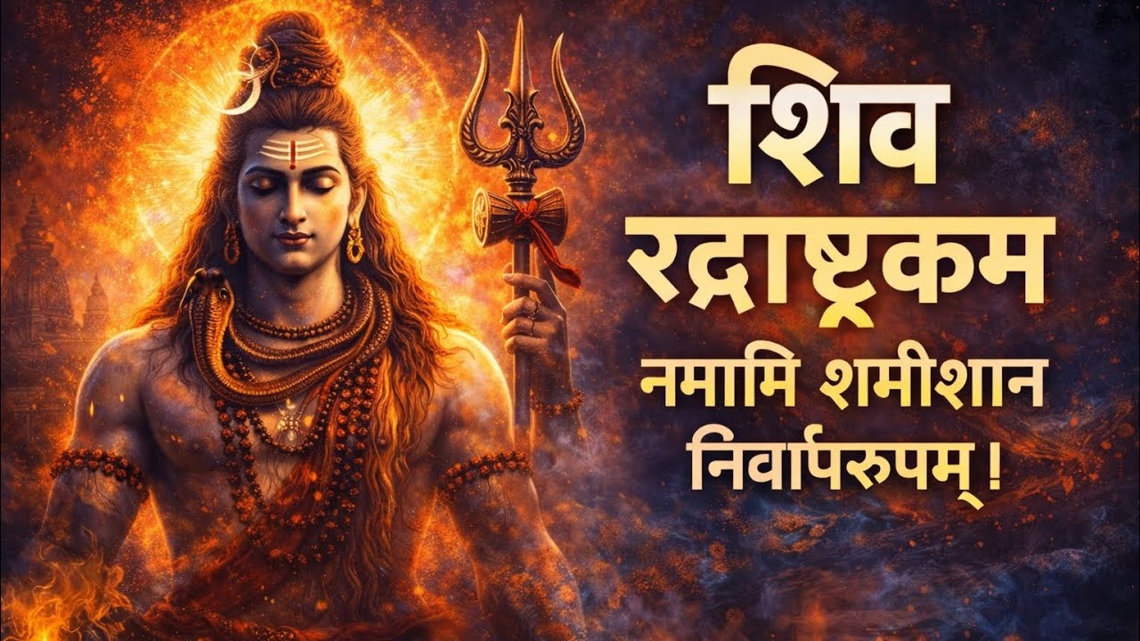 शिव रुद्राष्टकम - नमामि शमीशान निर्वाणरूपम। | Powerful Shiv Stotram | हर हर महादेव 🔱