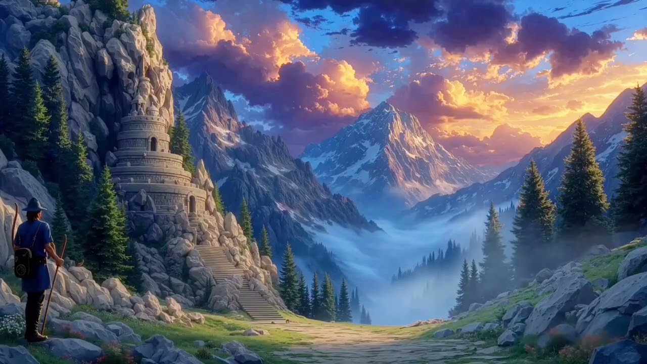 Fantasy Medieval Music for Relaxation & Calm | The Dwarf’s Long Mountain Journey