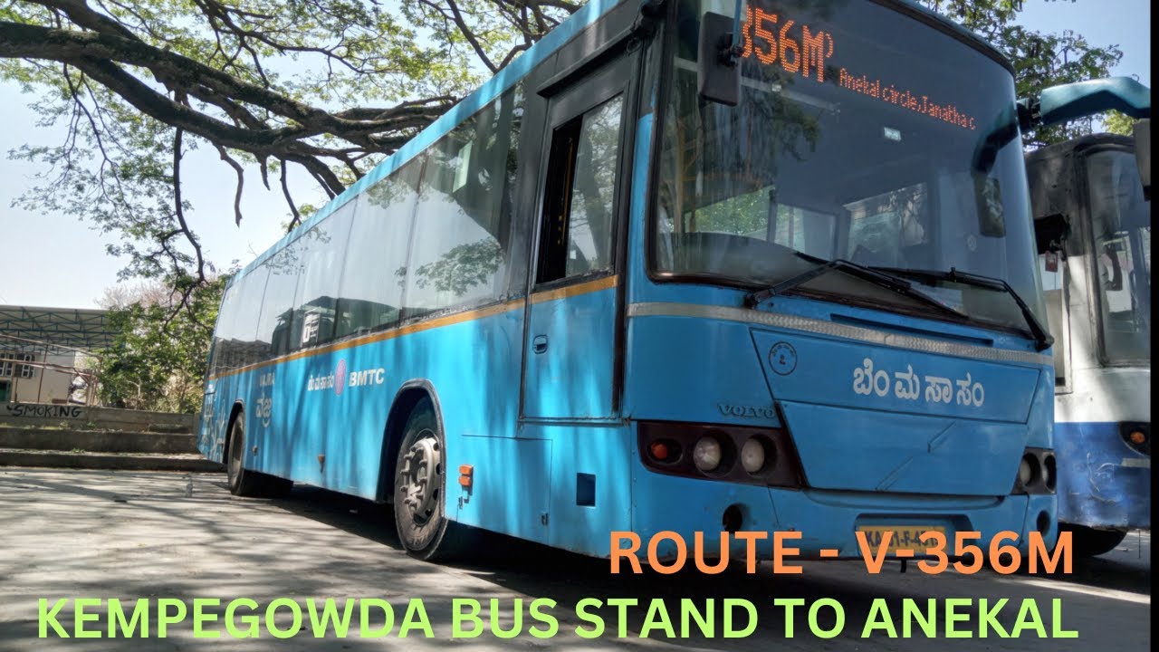 KEMPEGOWDA BUS STAND TO ANEKAL FULL JOURNEY BY BMTC VAJRA | ROUTE - V-356M | FRIENDLY CREW |