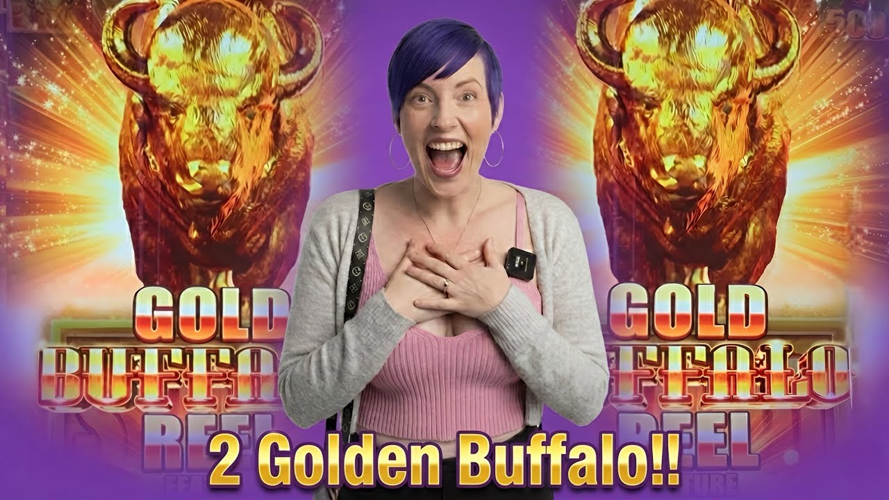I HIT THE SUPER BONUS&hellip; Then TWO GOLDEN BUFFALO APPEARED!!