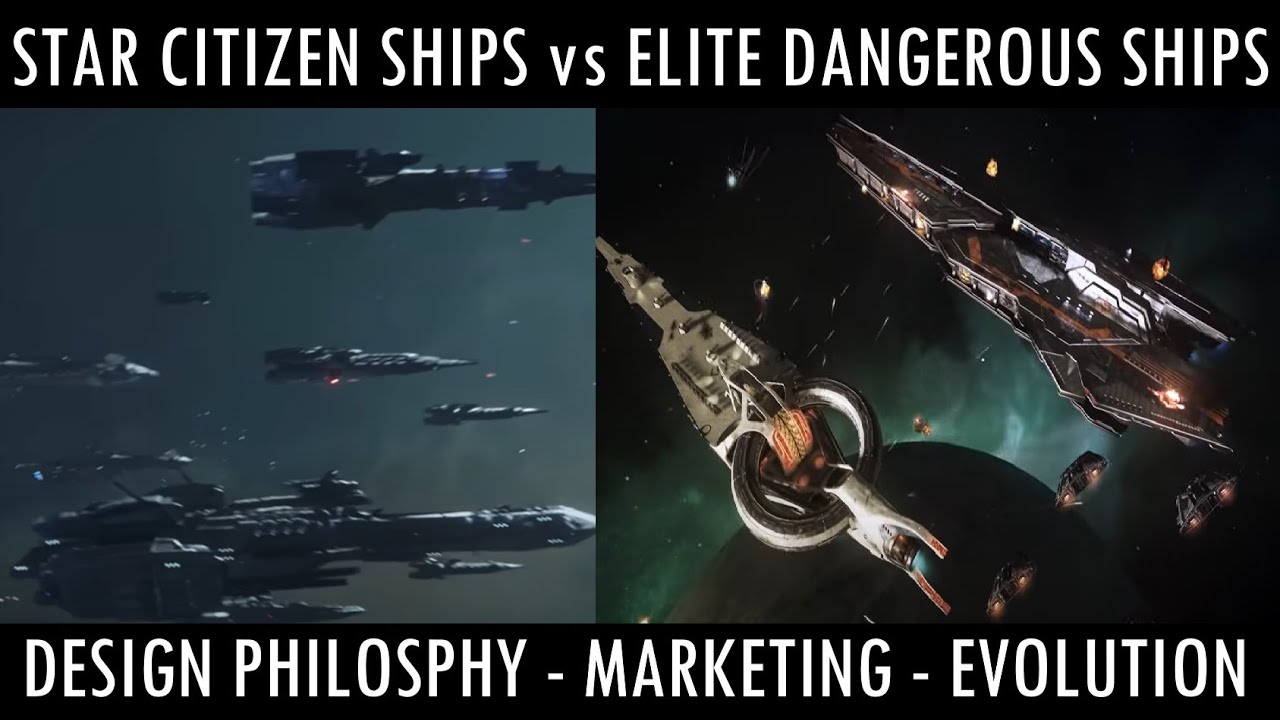 Star Citizen vs Elite Dangerous Ship Comparison - Developement,Marketing and Evolution