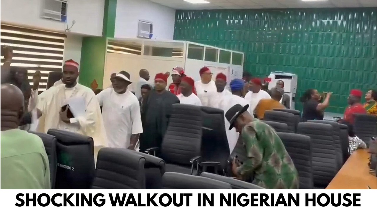 House of rep members stage walkout today over electorial result transmission bill