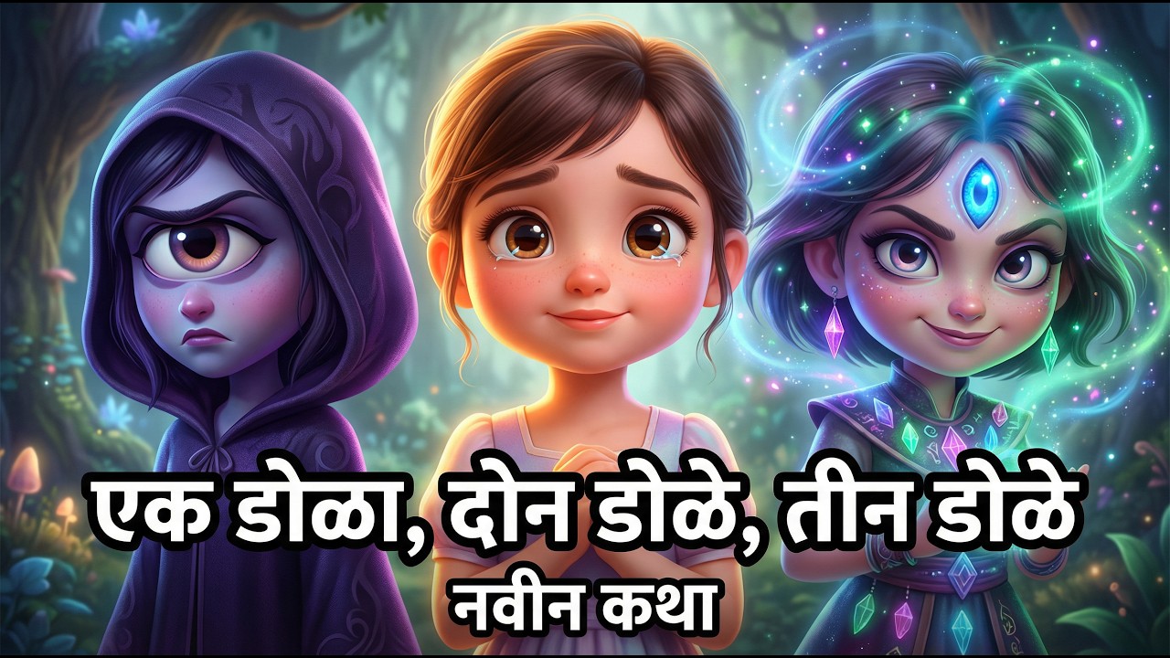 One eye Two Eye Three Eye | Stories and Tales in Marathi | लहान मुलांसाठी नवीन कथा