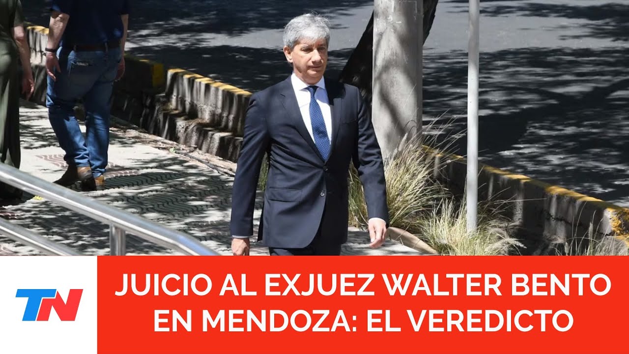 Juicio por corrupción en Mendoza: se conocerá si el exjuez Bento es culpable de haber cobrado coimas