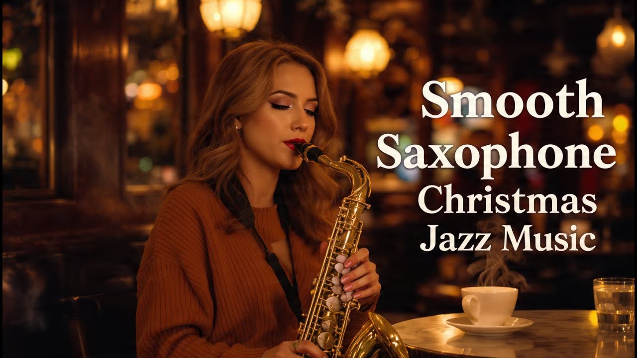 Peaceful Holiday Music for Rest & Focus 🎷🎄 Smooth Saxophone, Christmas Jazz Instrumental